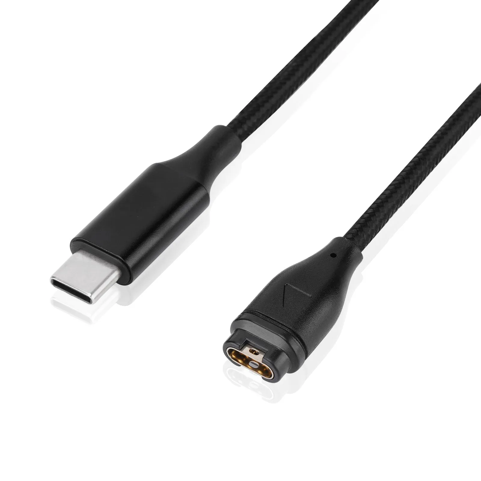 (1m) Garmin USB C Charging Nylon Charging Cable - Black
