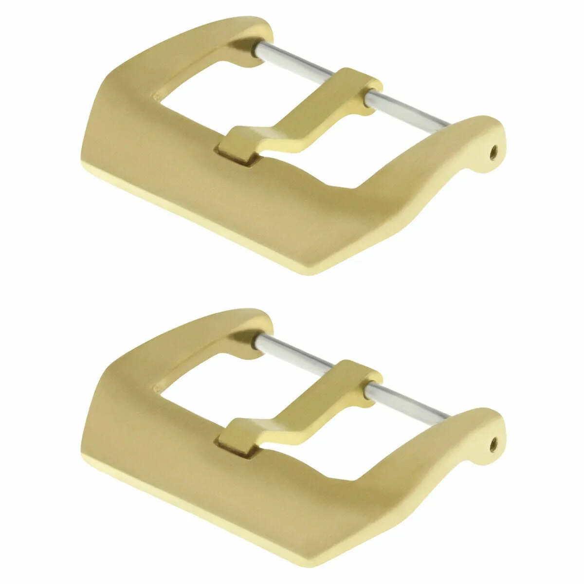 2-24MM BRONZE PRE-V SCREW-IN PAM STRAP RUBBER BAND BUCKLE FOR 44MM PANERAI WATCH