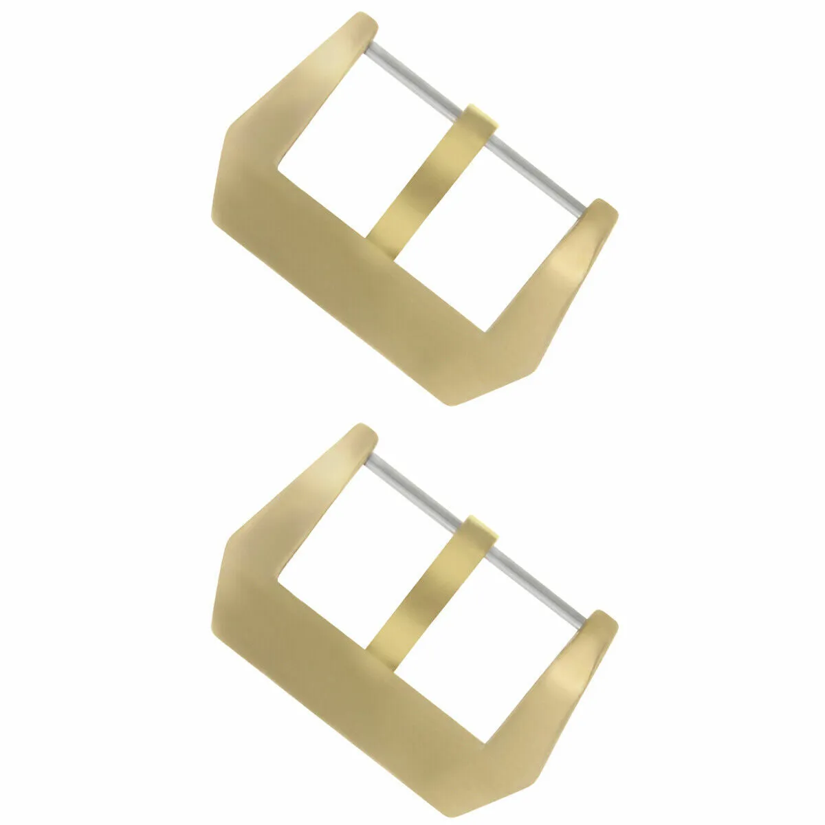 2-24MM BRONZE PRE-V SCREW-IN PAM STRAP RUBBER BAND BUCKLE FOR 44MM PANERAI WATCH