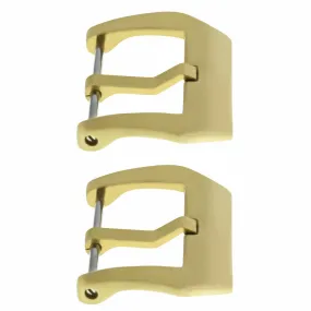 2-24MM BRONZE PRE-V SCREW-IN PAM STRAP RUBBER BAND BUCKLE FOR 44MM PANERAI WATCH
