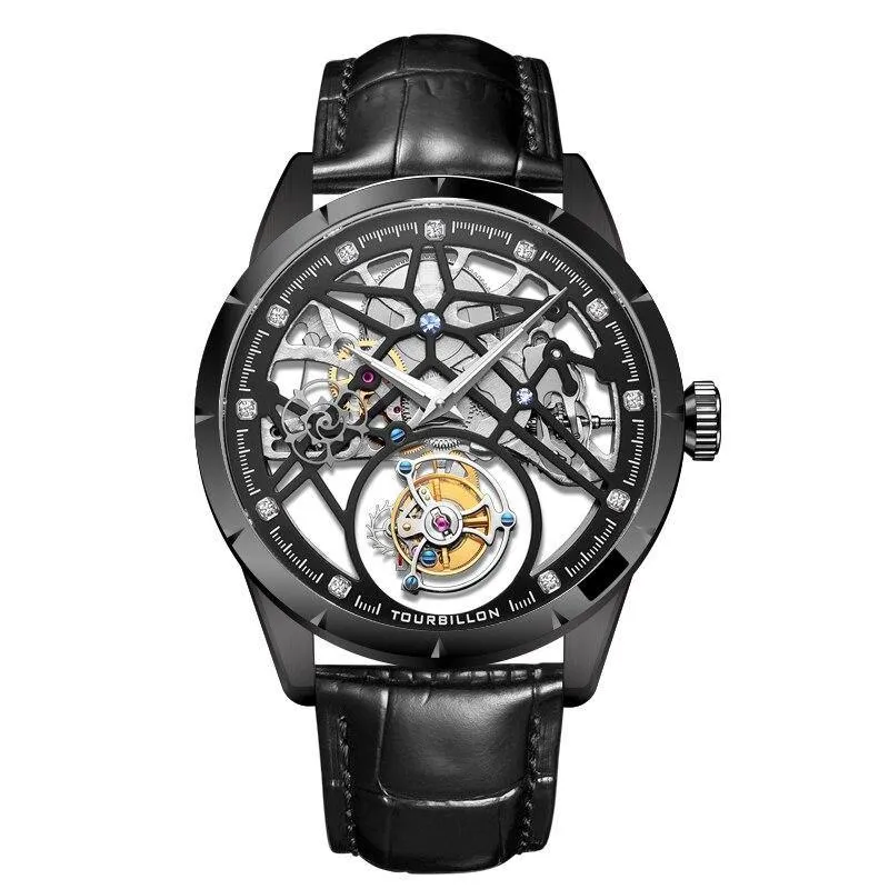 2020 New Model GIV Original Tourbillon men watch top brand luxury double Skeleton Sapphire man clock Relogio Masculino