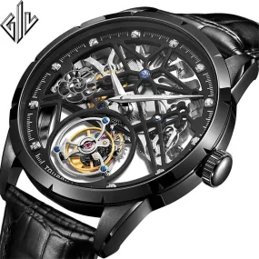 2020 New Model GIV Original Tourbillon men watch top brand luxury double Skeleton Sapphire man clock Relogio Masculino