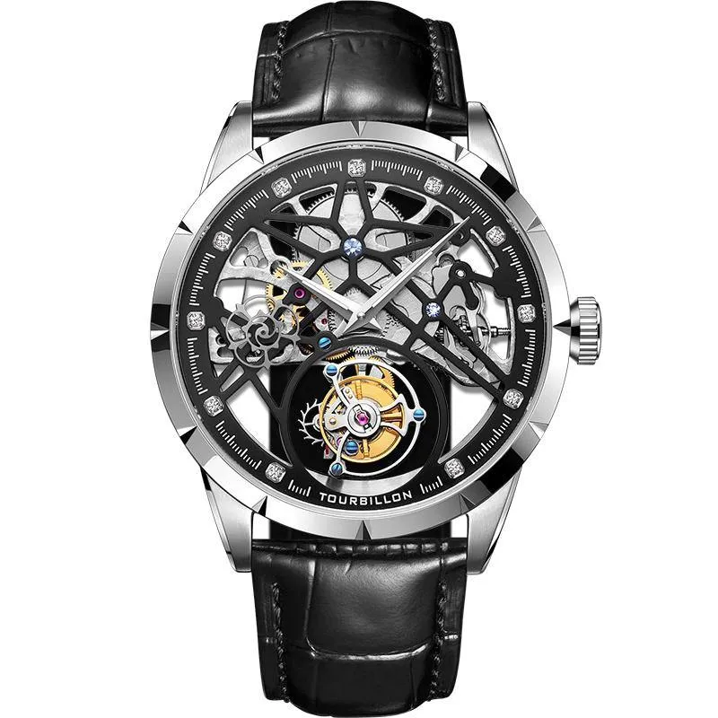 2020 New Model GIV Original Tourbillon men watch top brand luxury double Skeleton Sapphire man clock Relogio Masculino