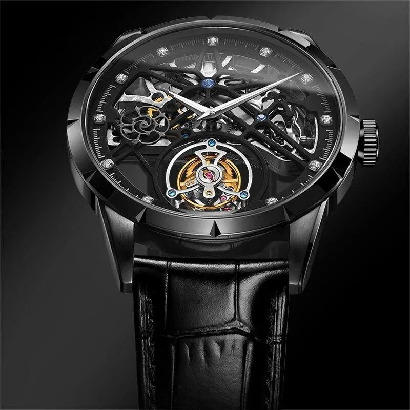 2020 New Model GIV Original Tourbillon men watch top brand luxury double Skeleton Sapphire man clock Relogio Masculino