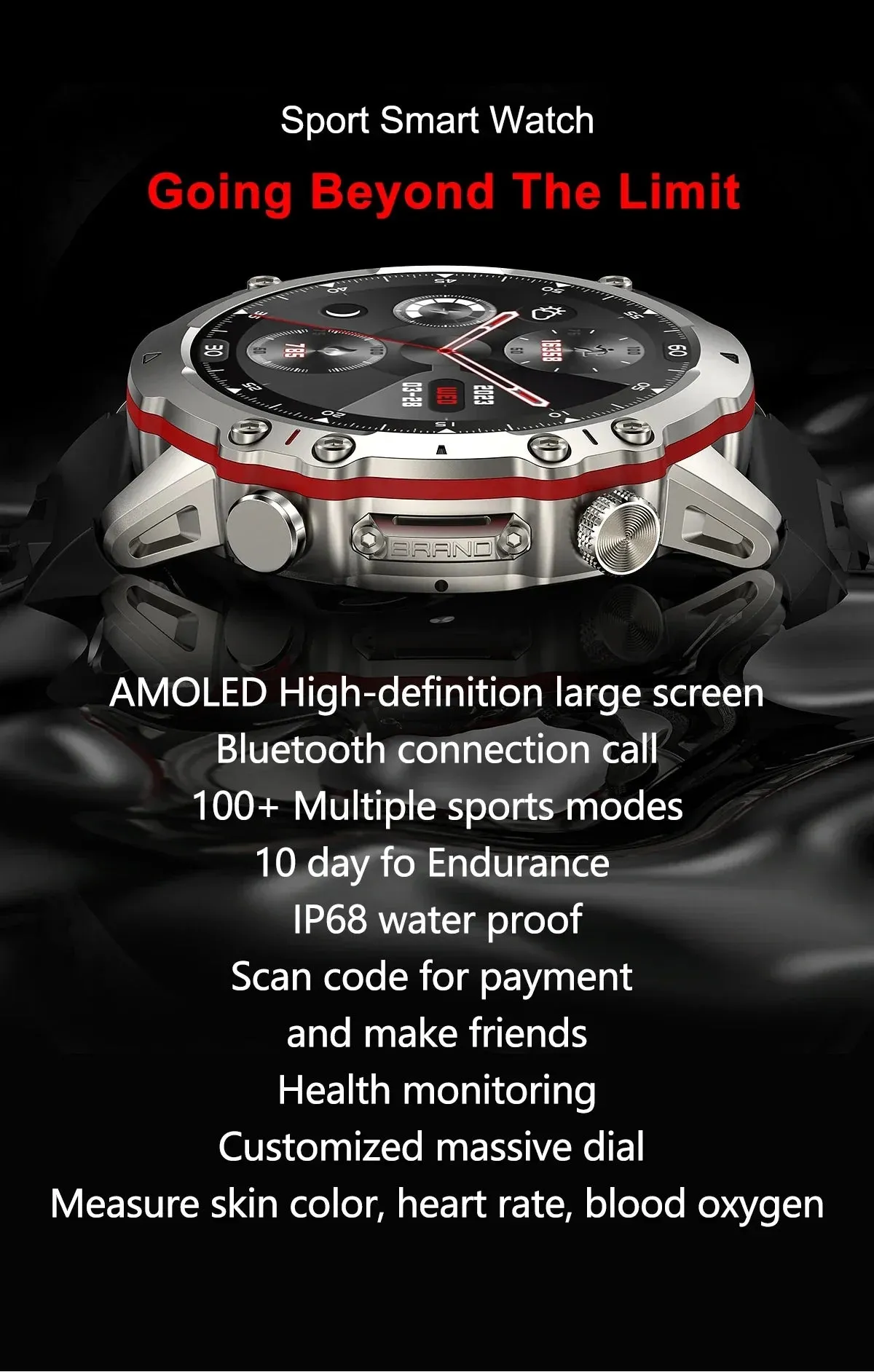2023 AMOLED Smartwatch Falcon Ultra 2
