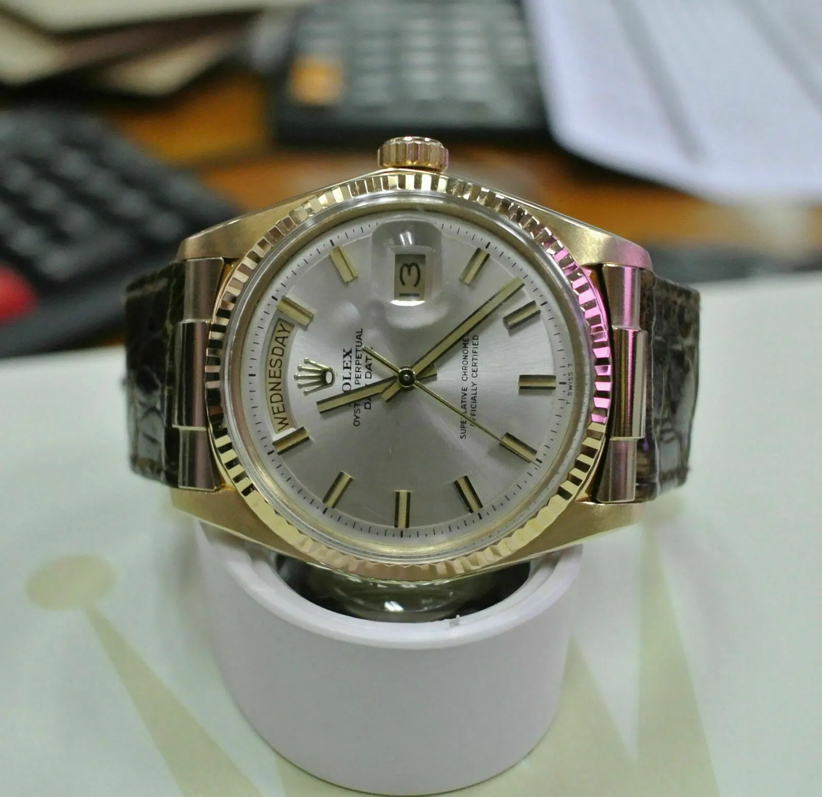 20MM CUSTOM STRAP END LINK FOR 36MM ROLEX DATEJUST 1600 1601 16238 16018 GOLD