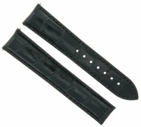 20MM GENUINE LEATHER WATCH STRAP BAND DEPLOYMENT CLASP FOR ZENITH WATCH BLACK 20MM GENUINE LEATHER WATCH STRAP BAND DEPLOYMENT CLASP FOR ZENITH WATCH BLACK