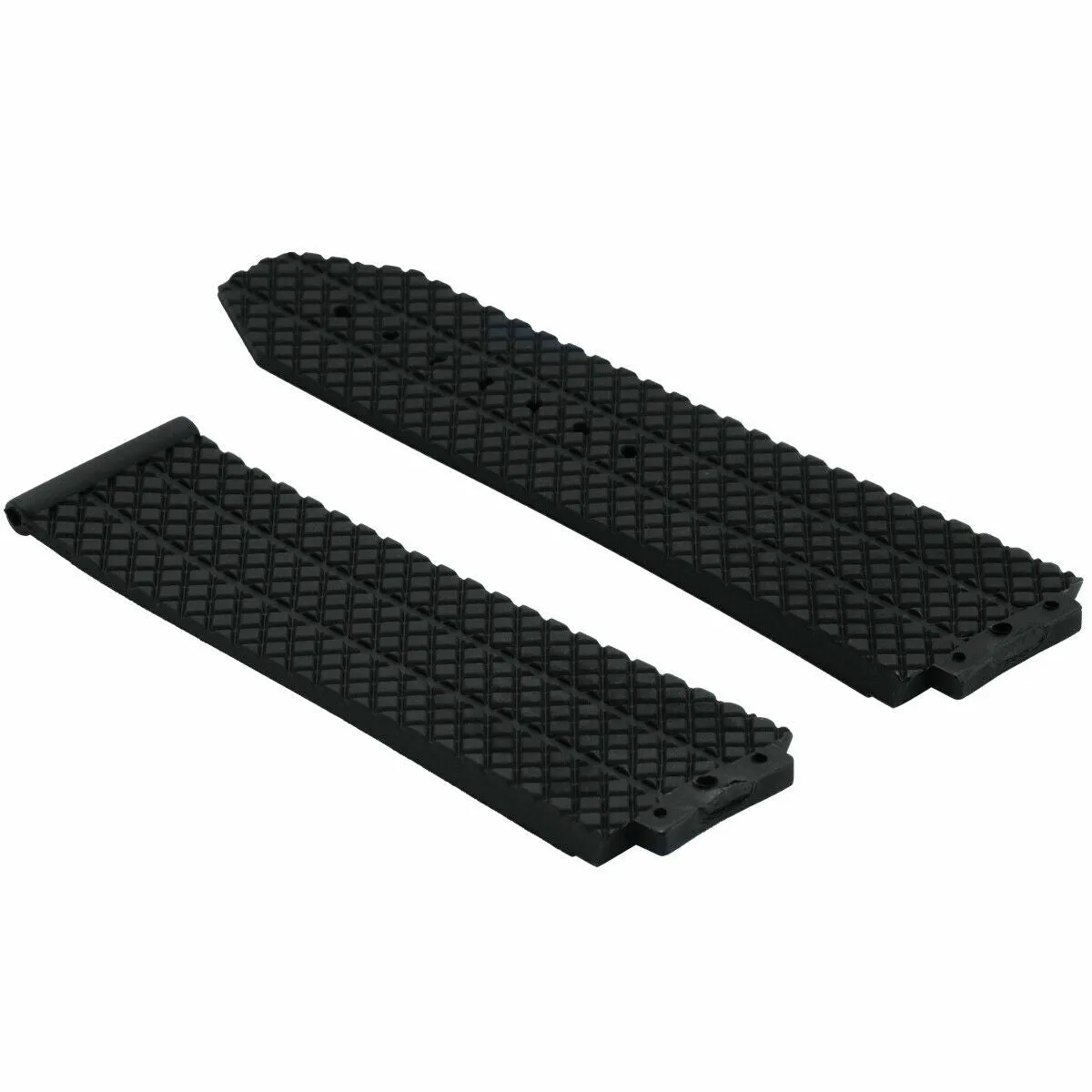 24MM RUBBER BAND STRAP CLASP FOR HUBLOT H BIG BANG 44-44.5MM   4 SCREW BLACK