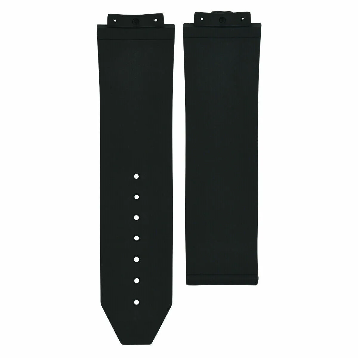 24MM RUBBER BAND STRAP CLASP FOR HUBLOT H BIG BANG 44-44.5MM   4 SCREW BLACK