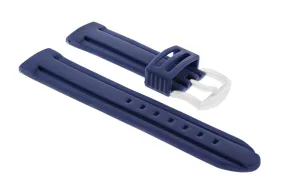 24MM RUBBER WATCH STRAP BAND FOR PAM 312 PANERAI 44MM LUMINOR MARINA 1950 BLUE