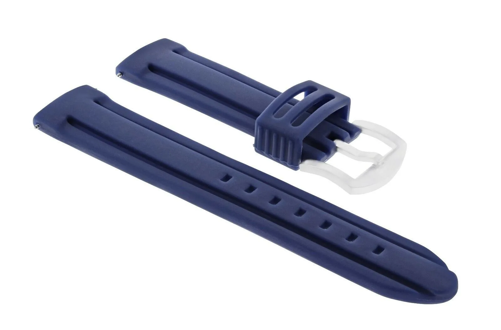 24MM RUBBER WATCH STRAP BAND FOR PAM 312 PANERAI 44MM LUMINOR MARINA 1950 BLUE