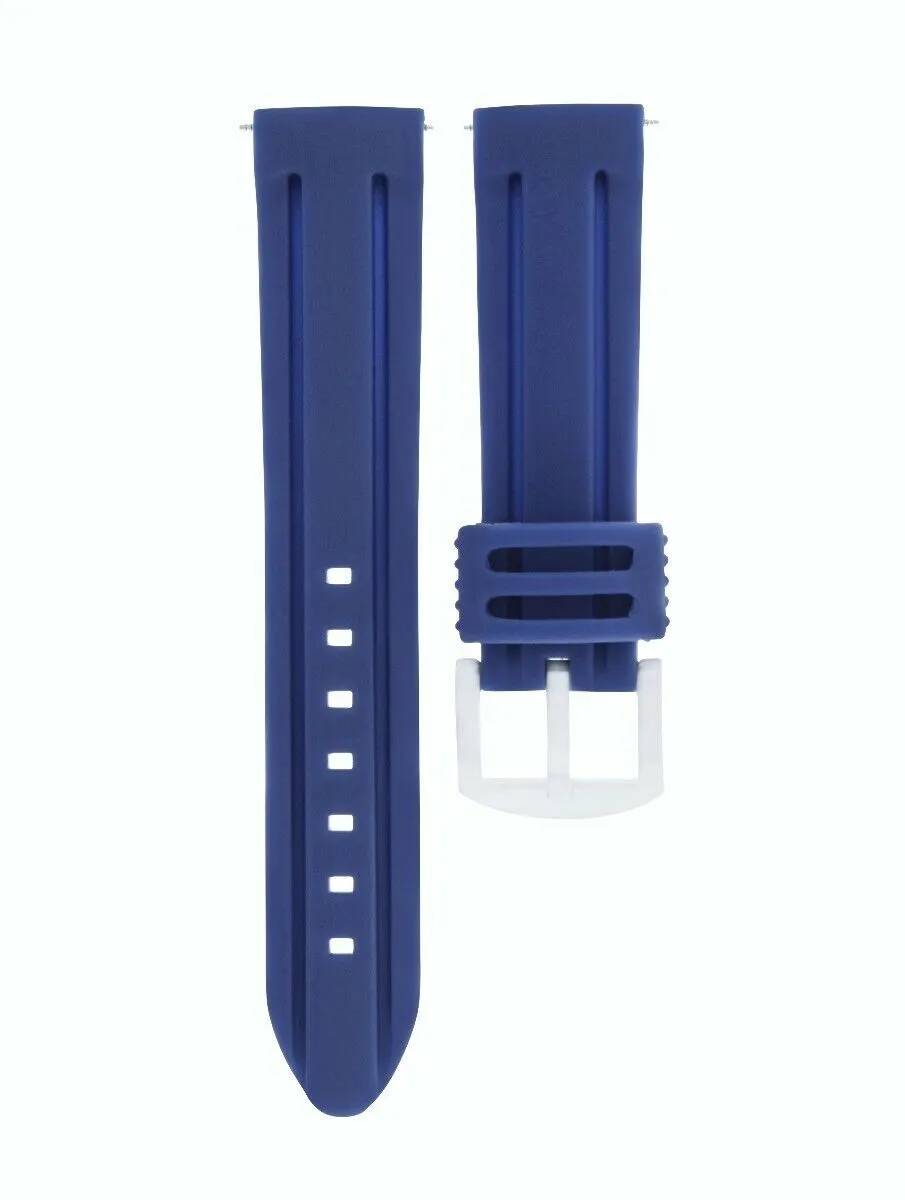 24MM RUBBER WATCH STRAP BAND FOR PAM 312 PANERAI 44MM LUMINOR MARINA 1950 BLUE