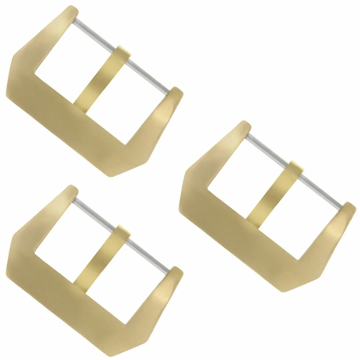 3-26MM BRONZE PRE-V SCREW-IN PAM STRAP RUBBER BAND BUCKLE FOR 47MM PANERAI GMT