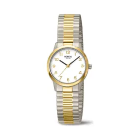 3318-03 Ladies Two Tone Titanium Expander Strap Watch