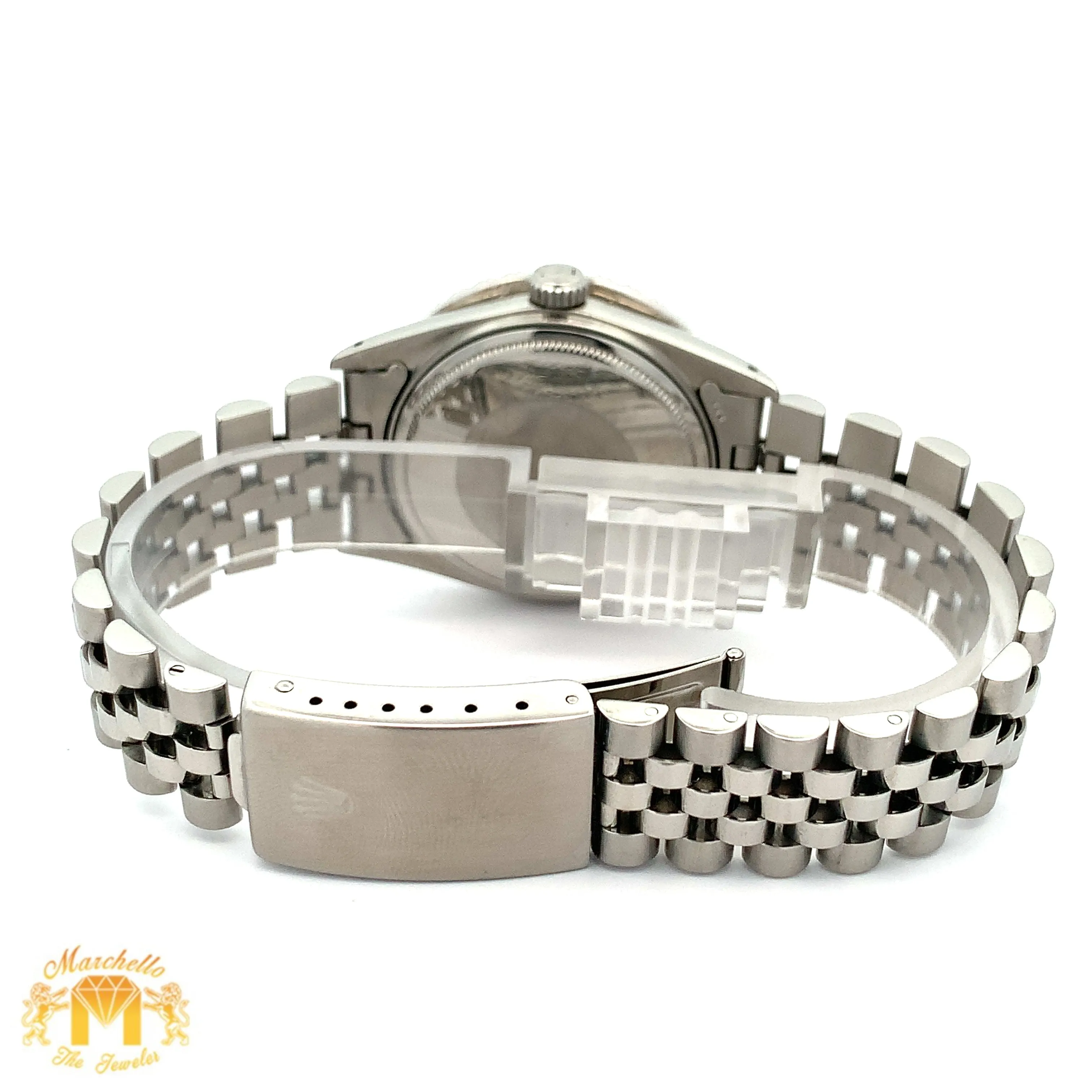 3.40ct Diamond 36mm Rolex Watch with Stainless Steel Jubilee Bracelet