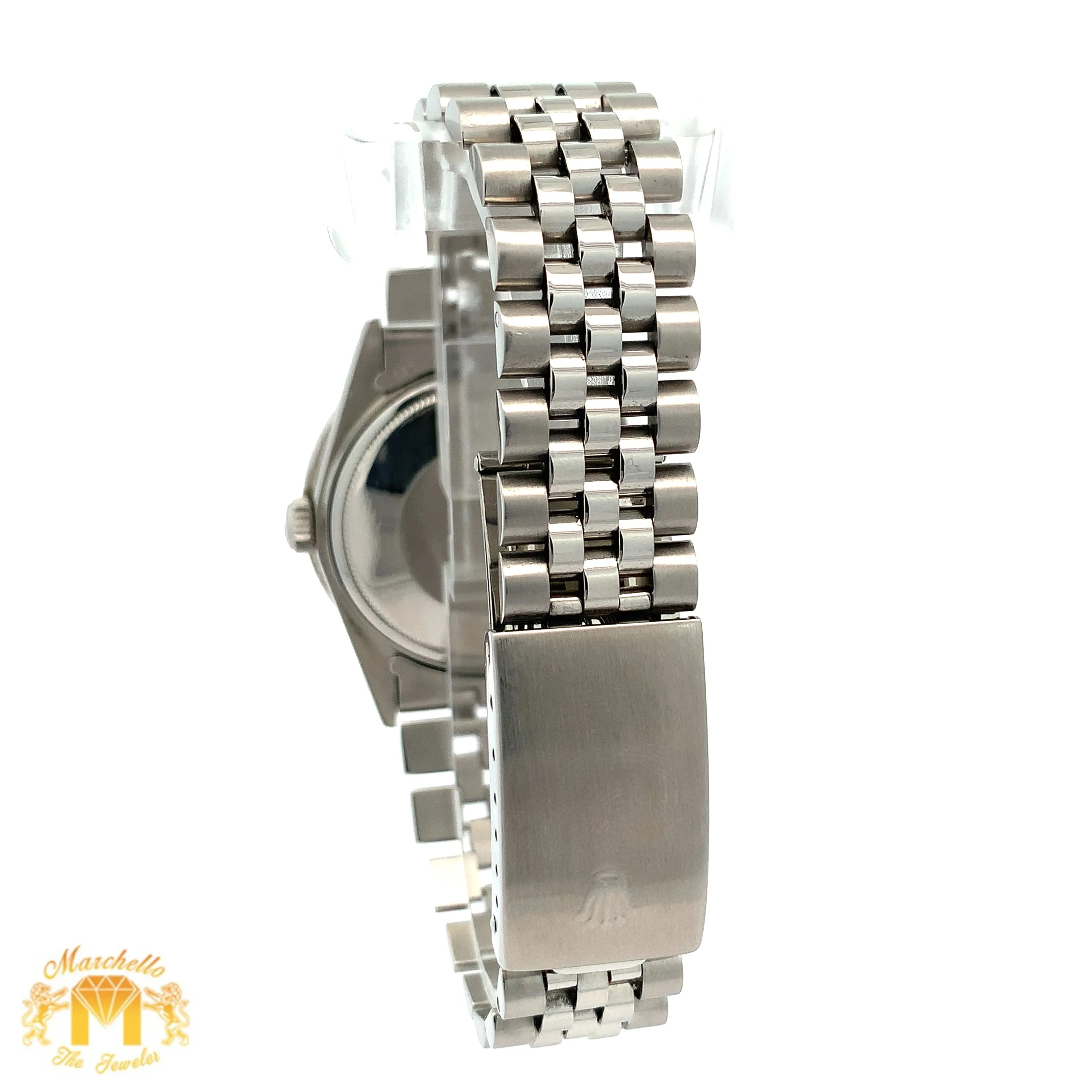 3.40ct Diamond 36mm Rolex Watch with Stainless Steel Jubilee Bracelet