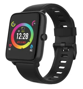 3Plus Smart Watch Built-in Fitness Tracker with Heart Rate and Blood Oxygen Monitor,Sleep Monitor Waterproof Smartwatch HD Color Touchscreen for Men Women Compatible with iPhone & Android Vibe Lite-Black