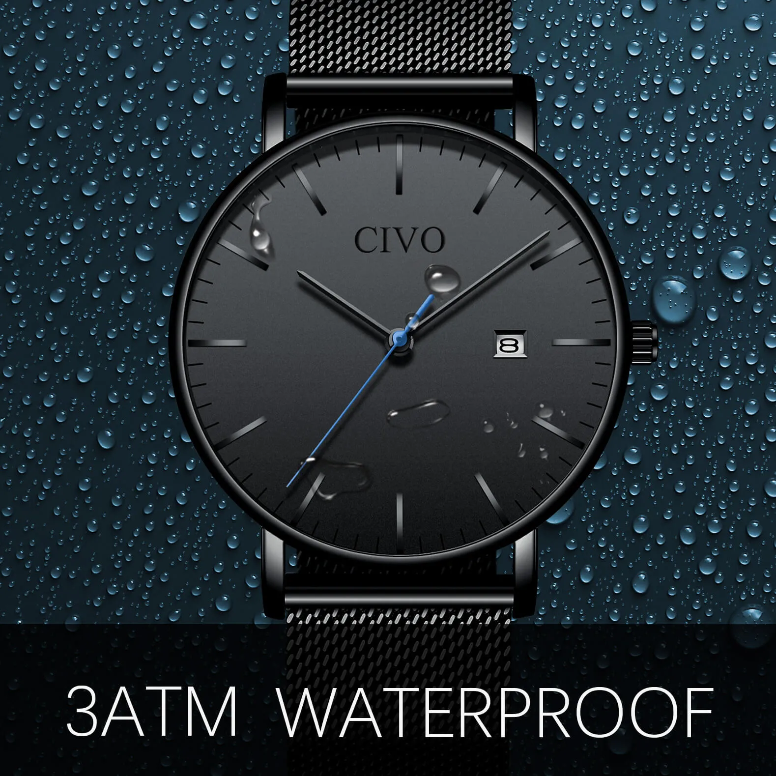 8029C | Quartz Men Watch | Mesh Band