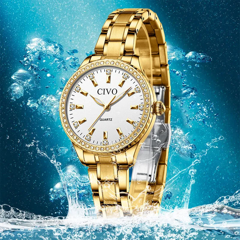 8114C | Quartz Women Watch | Stainless steel Band