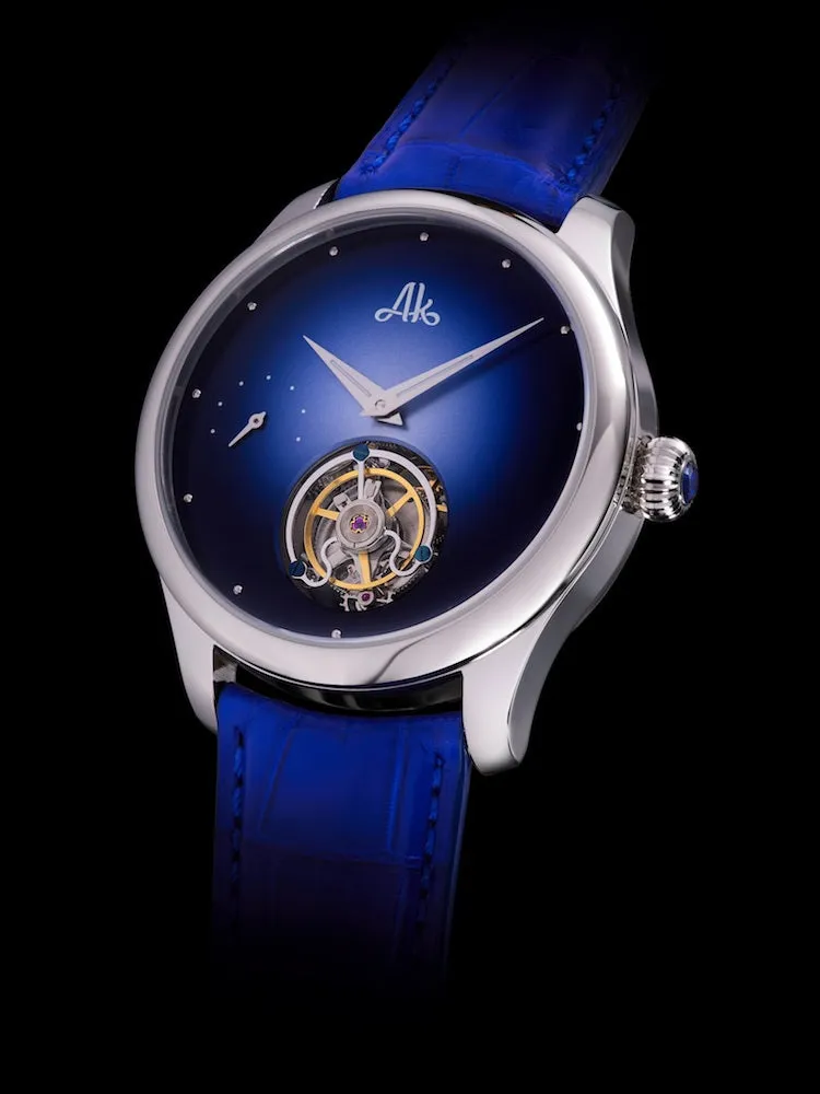 AK Watch Stellaris Tourbillon Blue Dial