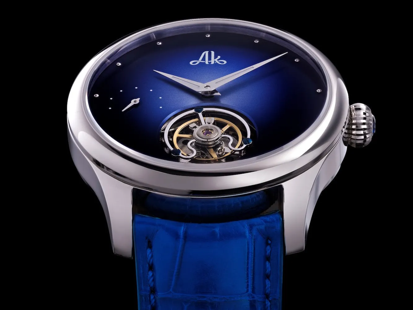 AK Watch Stellaris Tourbillon Blue Dial