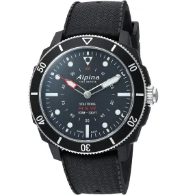 Alpina Men's AL-282LBB4V6 Horological Smart Watch Analog Display Quartz Black Watch