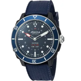 Alpina Men's AL-282LNN4V6 Horological Smart Watch Analog Display Quartz Blue Watch