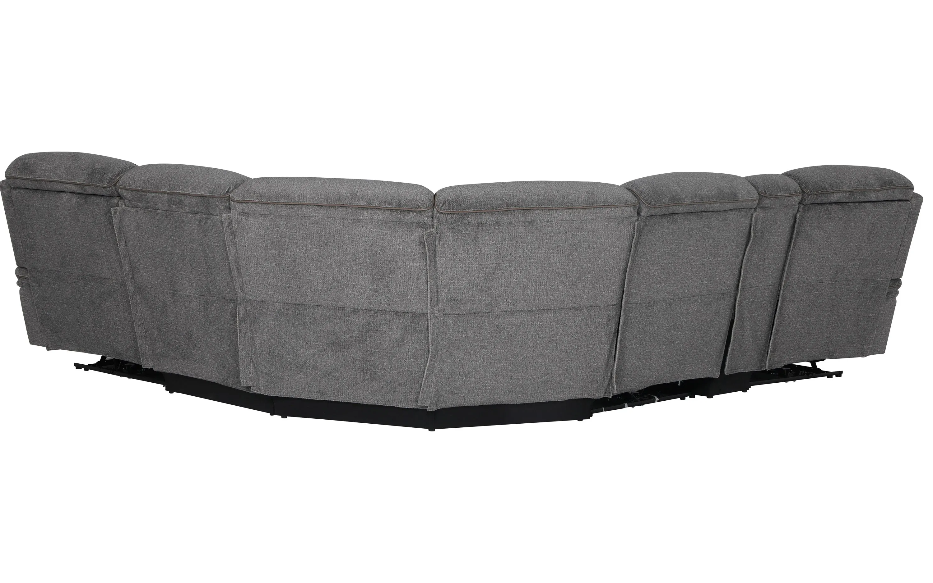 ALPINE - AIRY MIDNIGHT 6pc Zero Gravity Modular Power Reclining Sectional