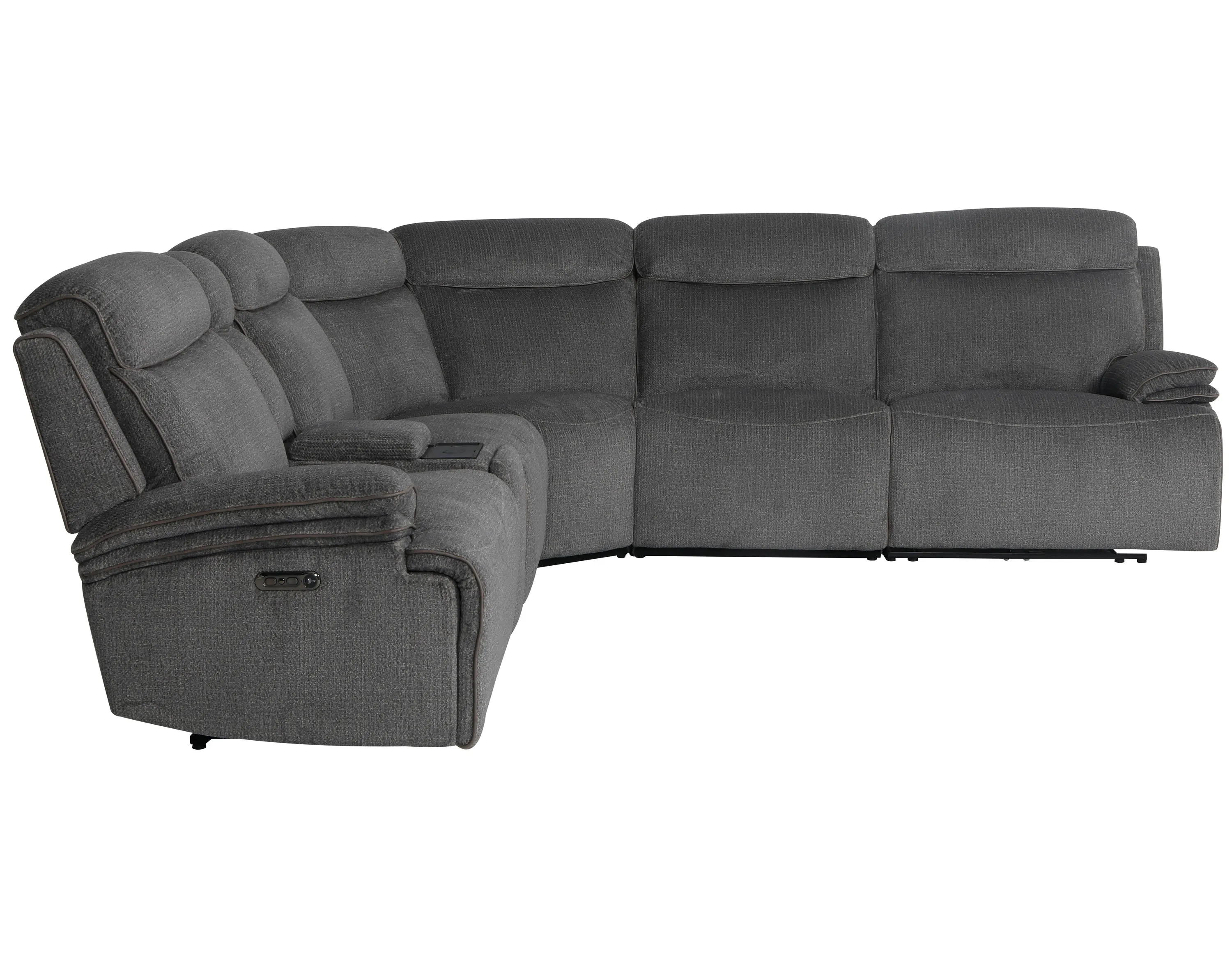 ALPINE - AIRY MIDNIGHT 6pc Zero Gravity Modular Power Reclining Sectional