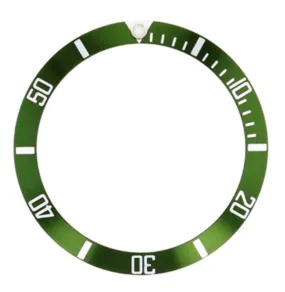 BEZEL INSERT FOR SEIKO SKX031 SKX033 J K 7S26-0040 - 100M WATCH GREEN
