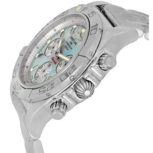 Breitling Chronomat 44 Mother of Pearl Dial Stainless Steel Men's Watch AB011012-G685SS AB011012-G68-375A