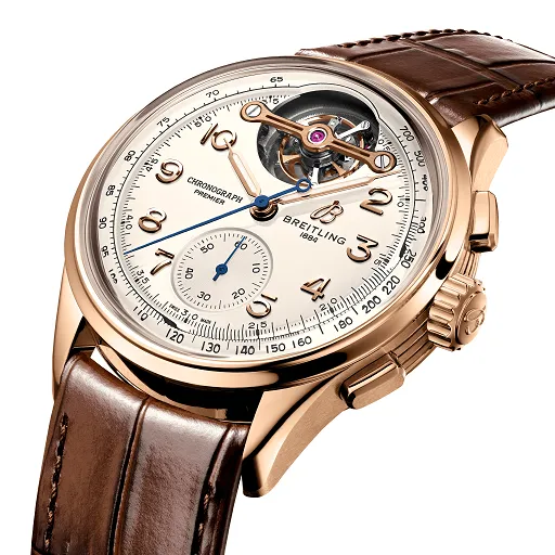 Breitling Premier B21 Tourbillon Chronograph 42 18K Red Gold Men's Watch