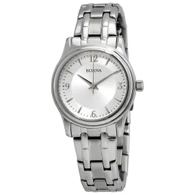 Bulova Quartz Mother of Pearl Dial Stainless Steel Ladies Watch 96M140