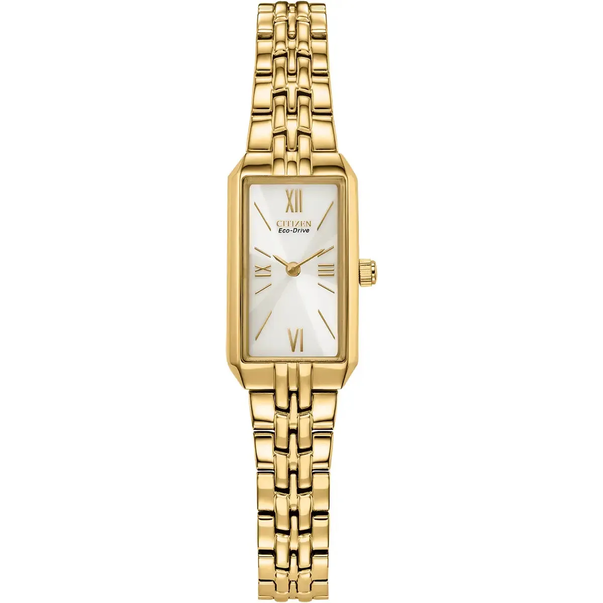 Citizen Eco-Drive Ladies Gold Tone Silhouette Watch