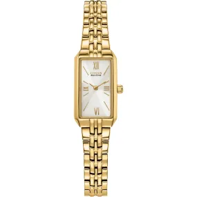Citizen Eco-Drive Ladies Gold Tone Silhouette Watch