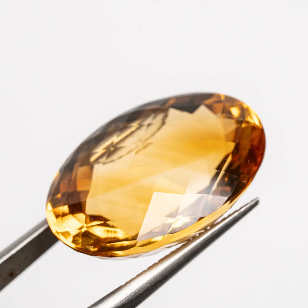 Citrine Oval Cut Gemstone (40.5ct)