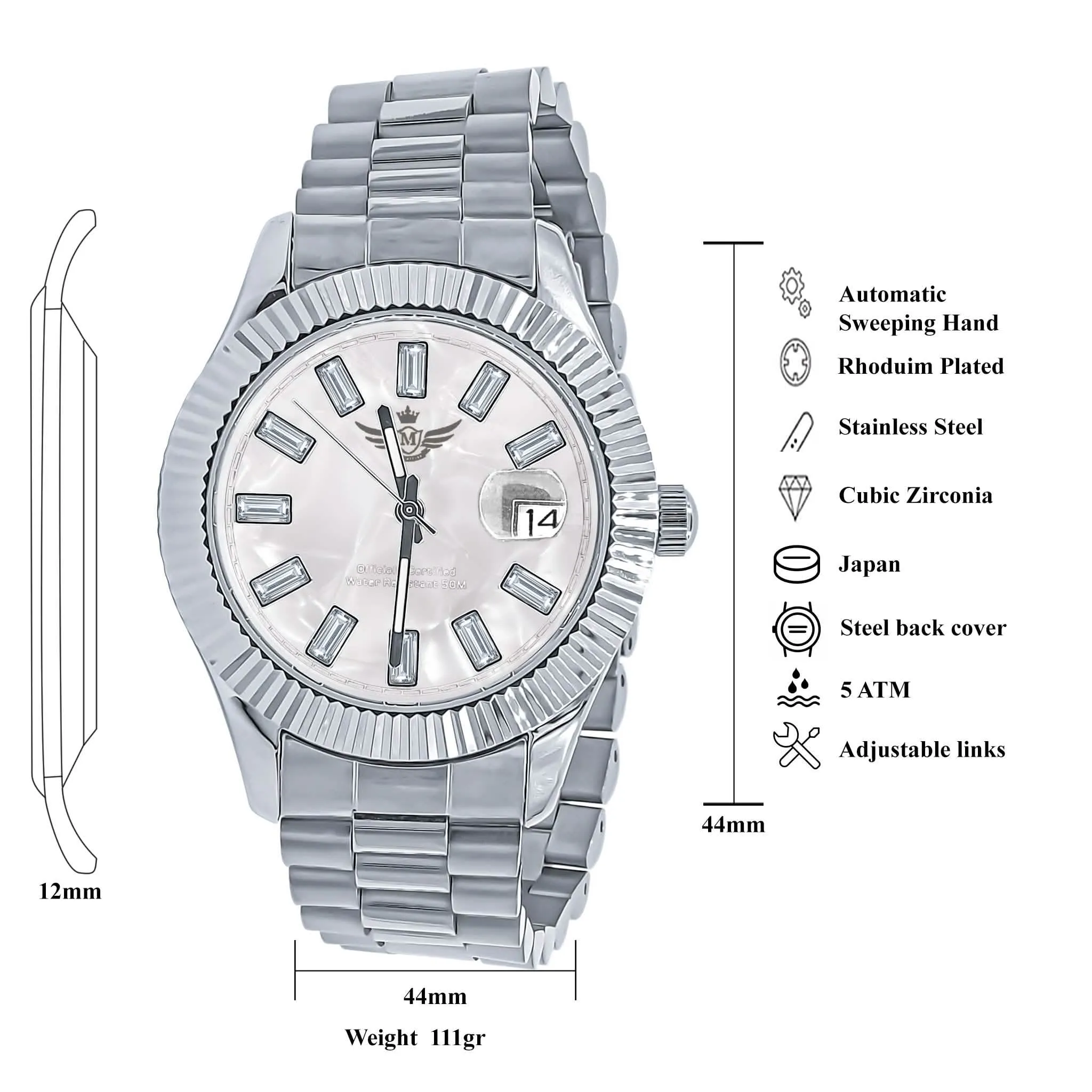 COSMIC STARDUST CZ TIMEPIECE