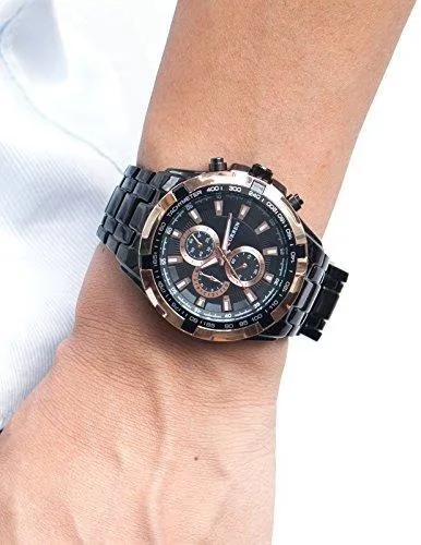 Curren Analogue Black Dial Men's Watch- CUR012
