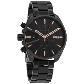 Diesel MS9 Quartz Black Dial Black Ion-plated Men's Watch DZ4524