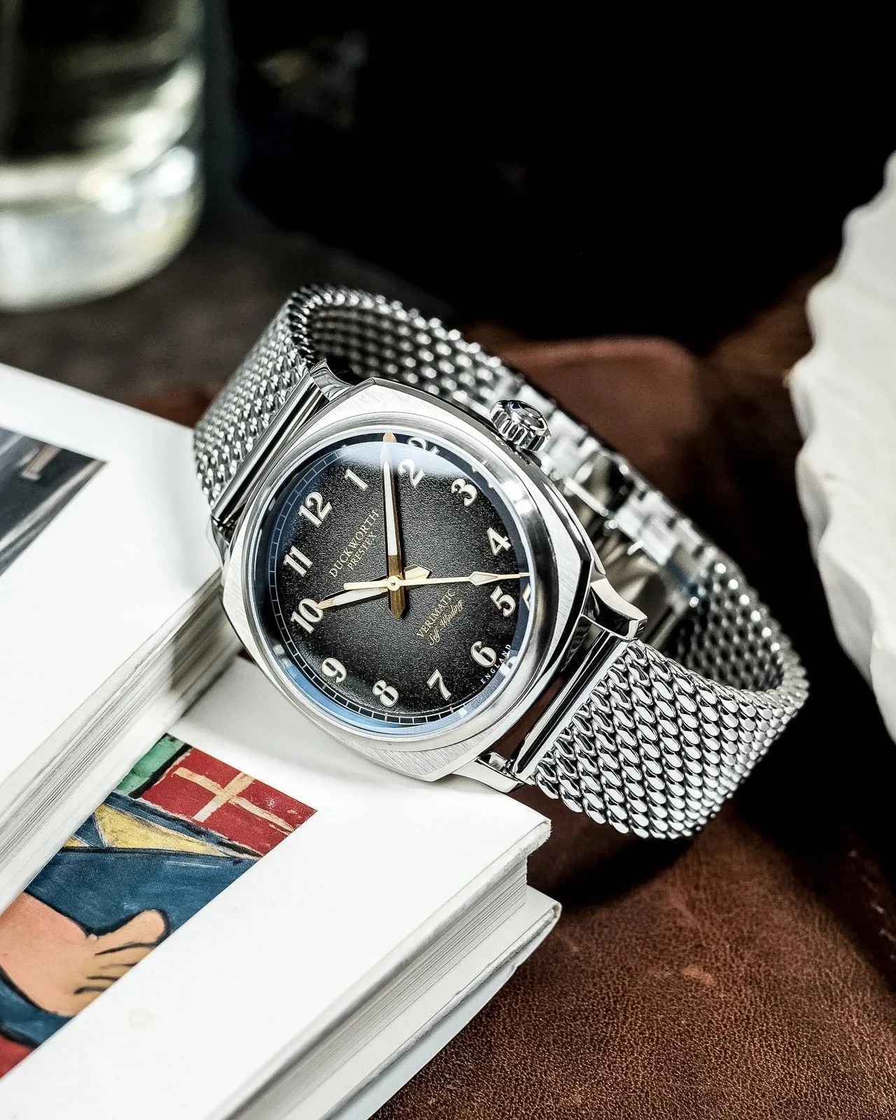 Duckworth Prestex Verimatic Black Fume Mesh Bracelet