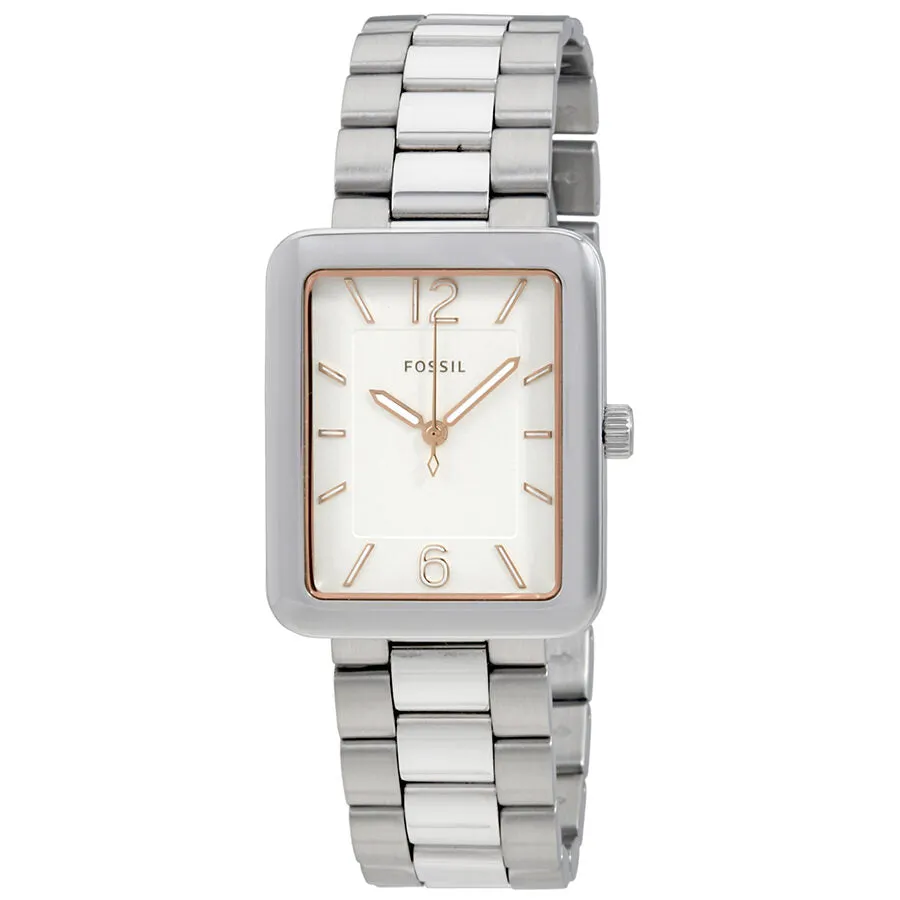 Fossil Atwater Silver Dial Stainless Steel Ladies Watch ES4157