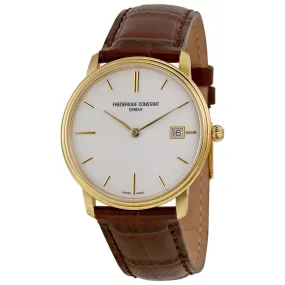 Frederique Constant Slim Line White Dial Men's Watch FC-220NW4S5