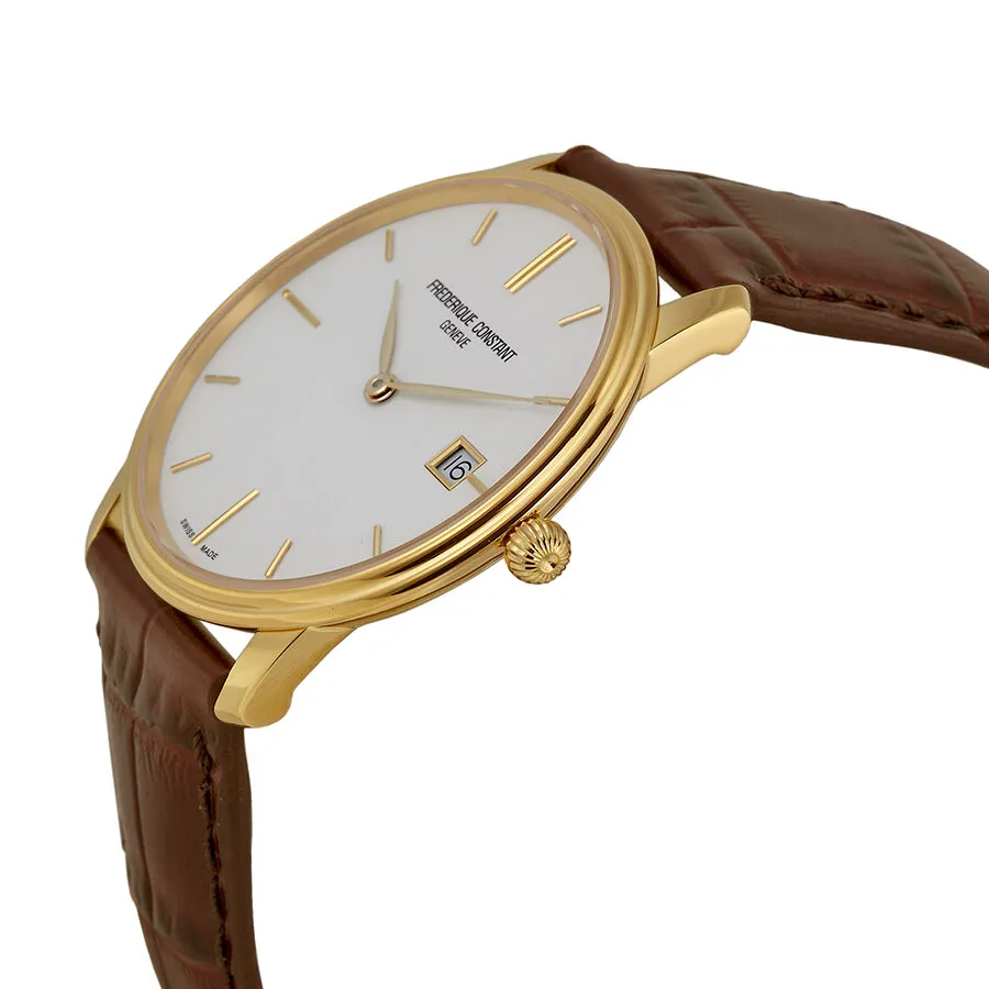 Frederique Constant Slim Line White Dial Men's Watch FC-220NW4S5