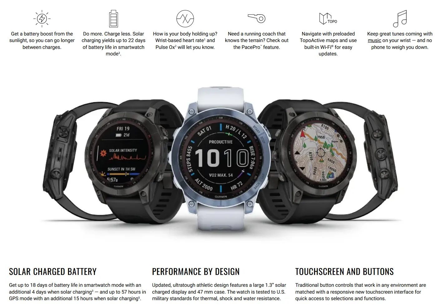 Garmin Fēnix® 7X Saphire Solar PRO