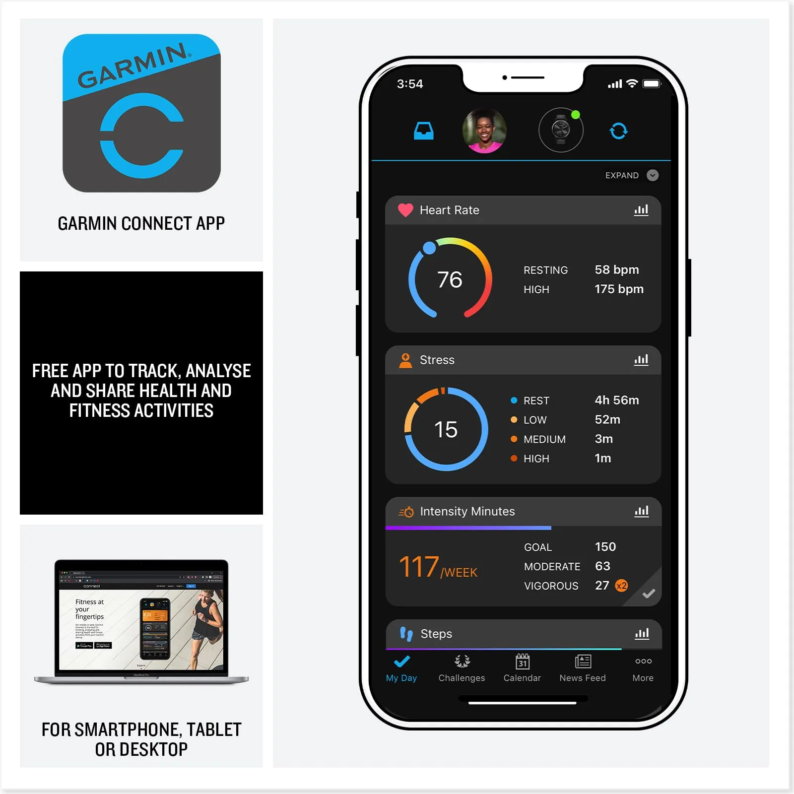 Garmin Forerunner 165 GPS 43mm Running Smartwatch, Lightweight, AMOLED Touchscreen, Advanced Training, Insights and Features, Safety & Tracking Features, up to 11 days Battery Life, Black