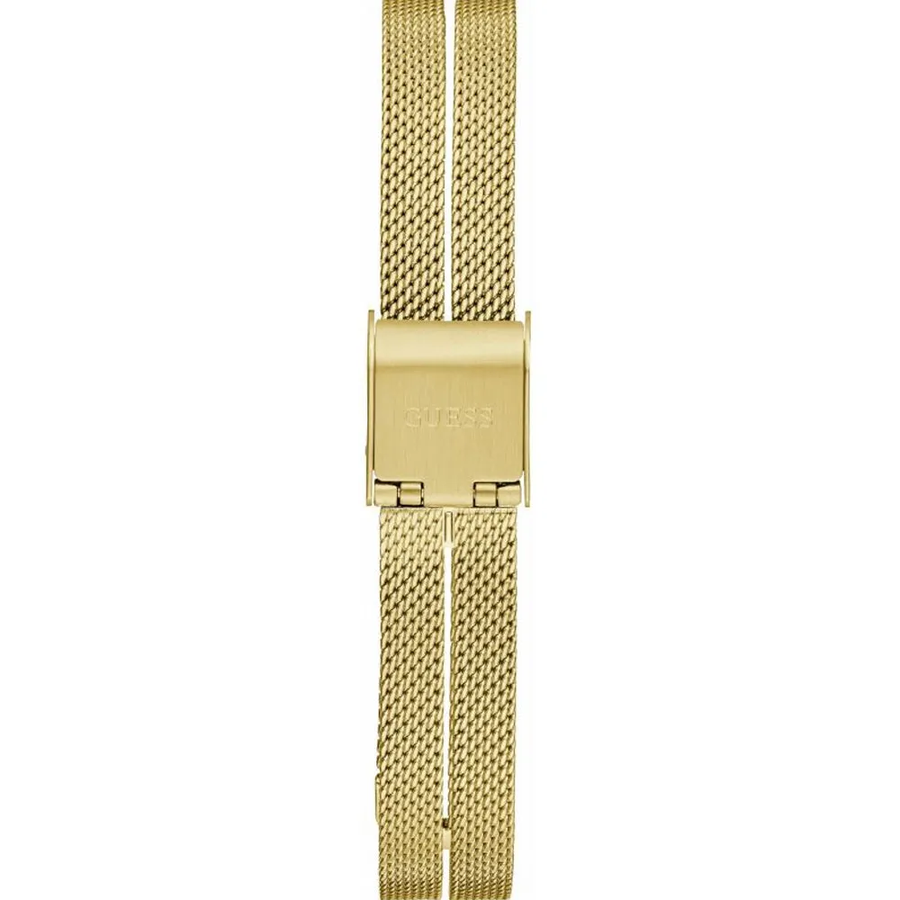 Guess Array Gold Tone Mesh Bracelet Strap Ladies Watch GW0471L2