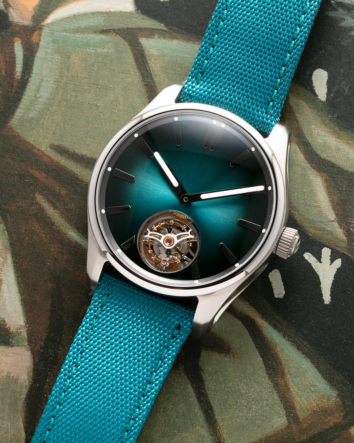 H.Moser & Cie Pioneer Tourbillon Blue Lagoon 'Mega Cool'