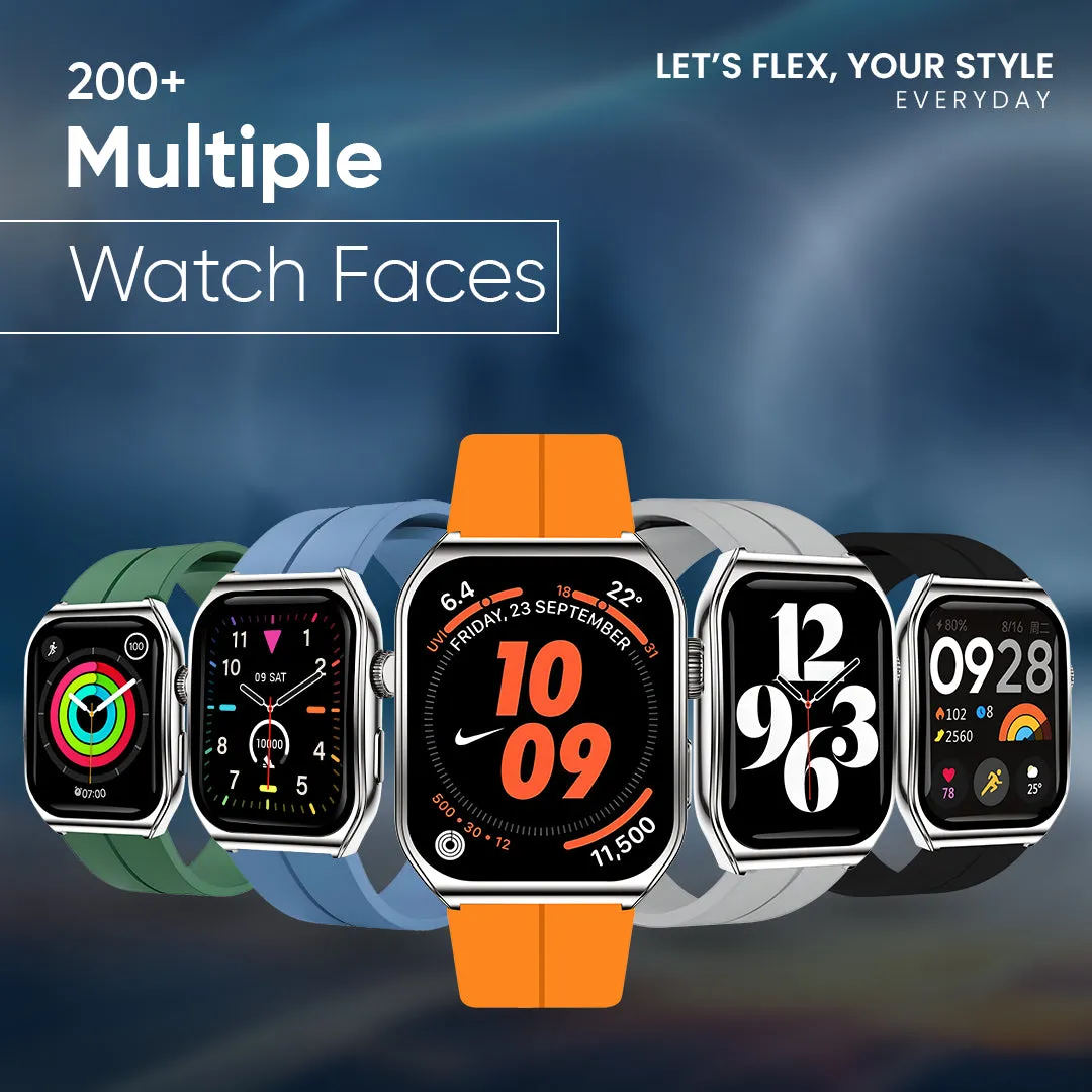 iCruze Pronto Flex Smart BT Calling Watch (Black)