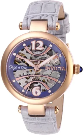 Invicta Objet D Art Automatic Purple Dial Ladies Watch 26370