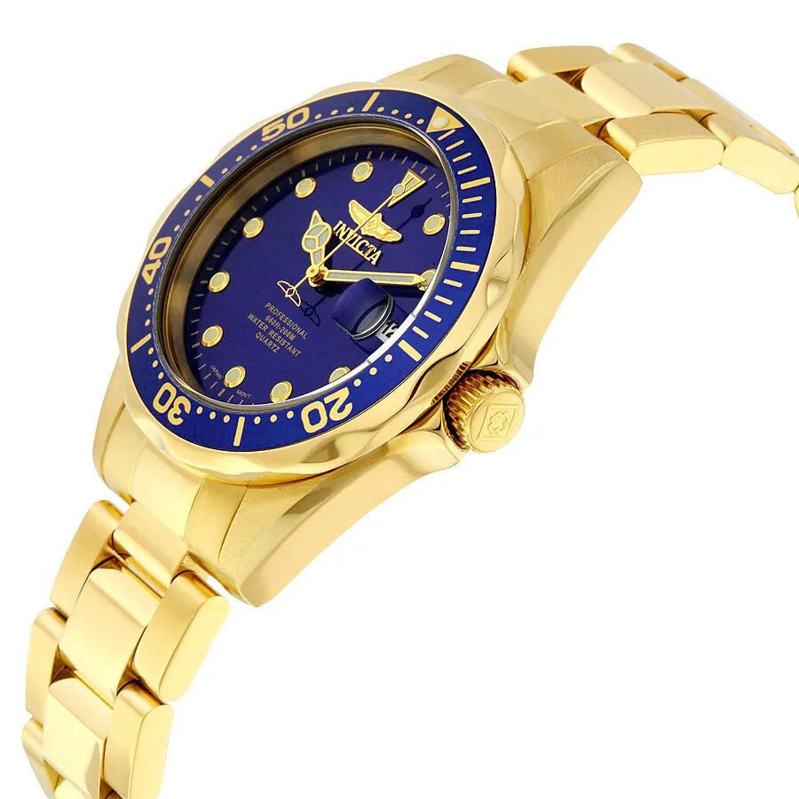 Invicta Pro Diver Blue Dial Gold-plated Men's Watch 17052